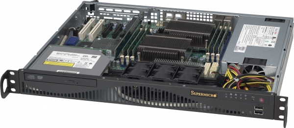 SUPERMICRO 6016T-MR BBNS 1U 5500 14IN DDR3 1X 3.5 SATA 520W BAREBONE