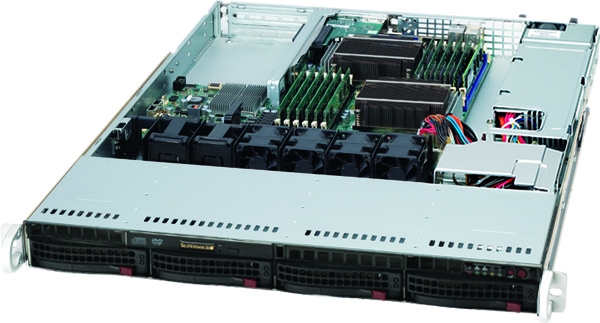 SUPERMICRO 6016T-NTF BBNS 1U 5520 6.4 QPI DDR3 4X SATA 560W BAREBONE