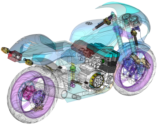 3D Design Motor Bike